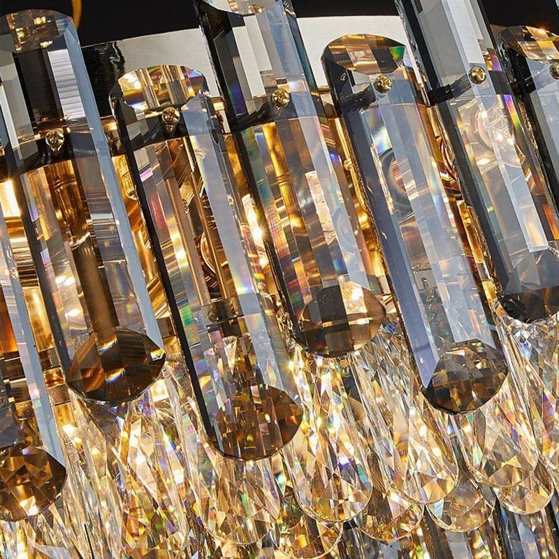 Lámpara de techo redonda moderna y sencilla de cristal para comedor