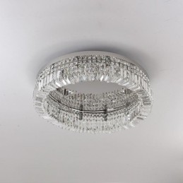 Lámpara de techo moderna y elegante con montaje empotrado de cristal