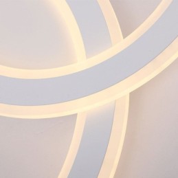 Lámpara de techo acrílica moderna y sencilla con forma de letra C