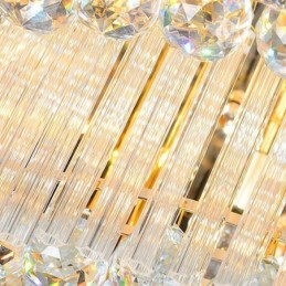 Lámpara de araña de cristal moderna redonda empotrada