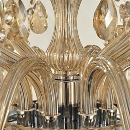 Lámpara de araña de cristal contemporánea moderna