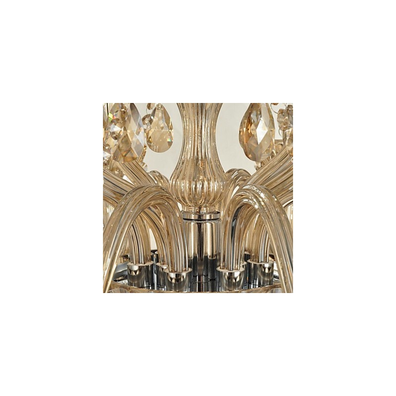 Lámpara de araña de cristal contemporánea moderna