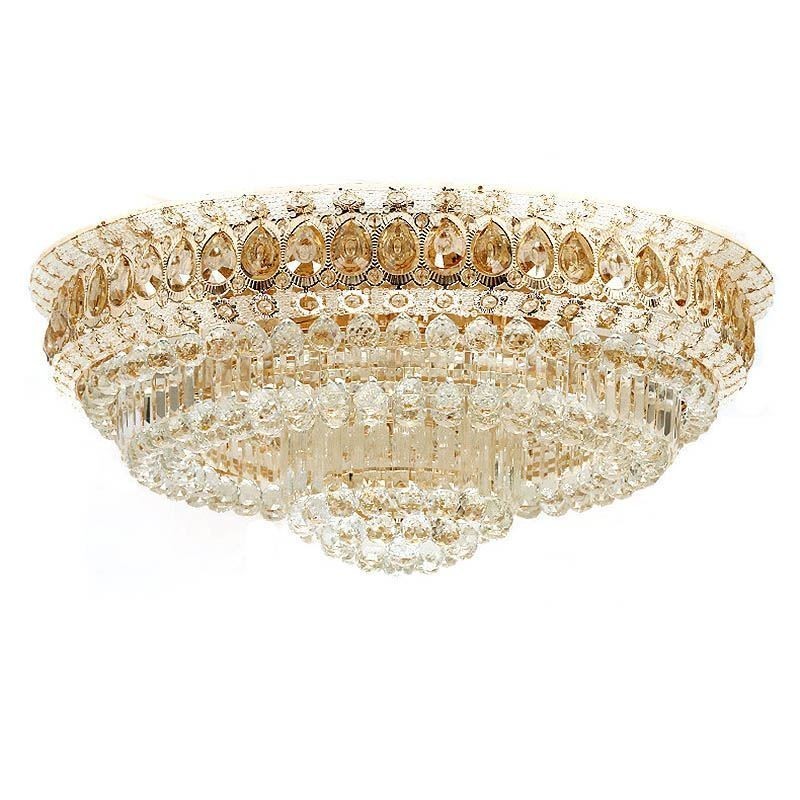 Lámpara de techo moderna y sencilla de cristal empotrada, iluminación redonda creativa