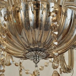 Lámpara de araña de cristal contemporánea moderna