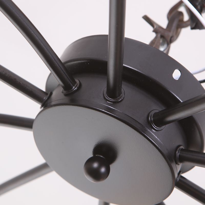 Lámpara de techo araña antigua clásica empotrada para comedor, 8 brazos y 10 brazos