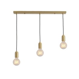 Lámpara colgante de latón nórdico con tres luces colgantes, estilo isla, minimalista y creativa
