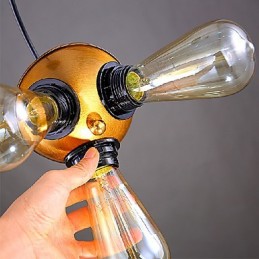 Lámpara de araña estilo mini moderna contemporánea de metal