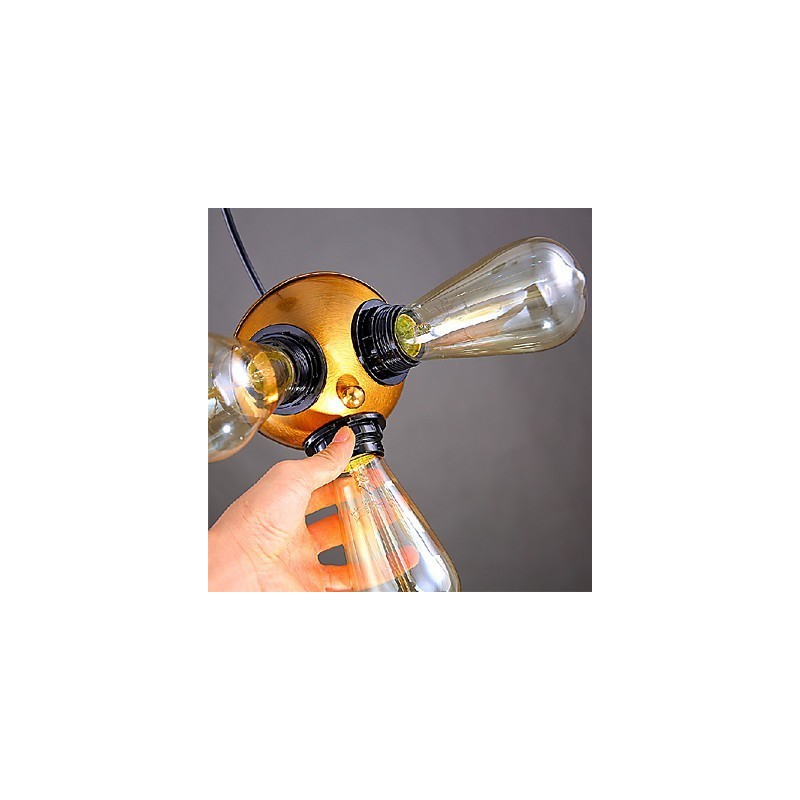 Lámpara de araña estilo mini moderna contemporánea de metal
