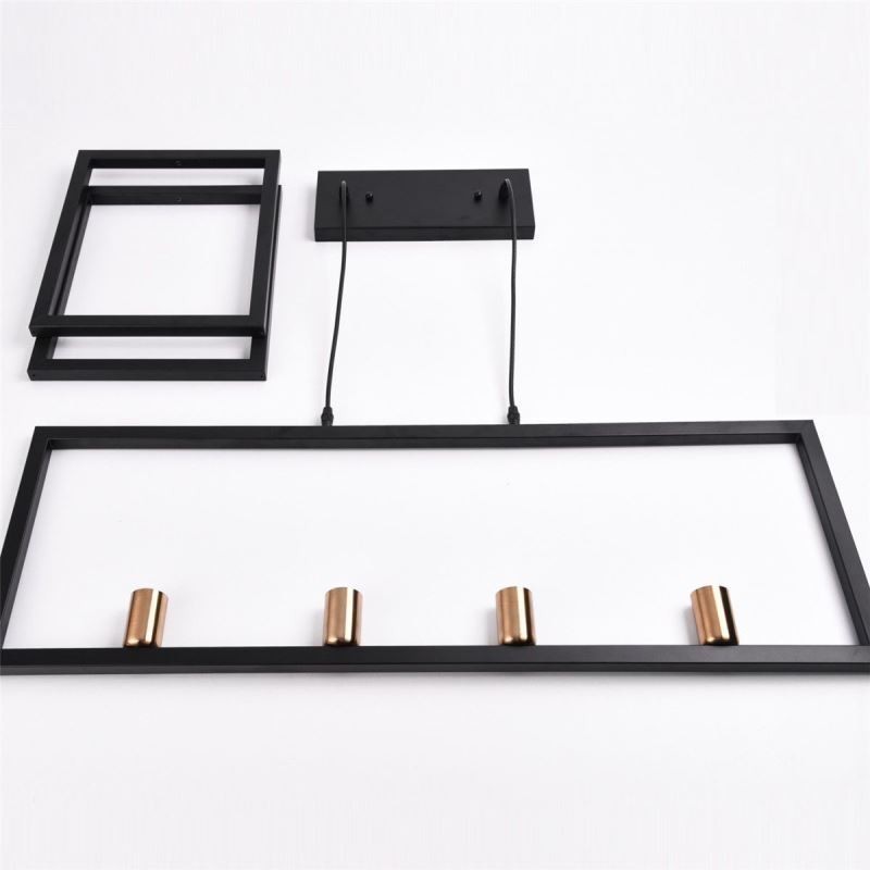 Lámpara colgante de 4 luces estilo industrial Lightingway