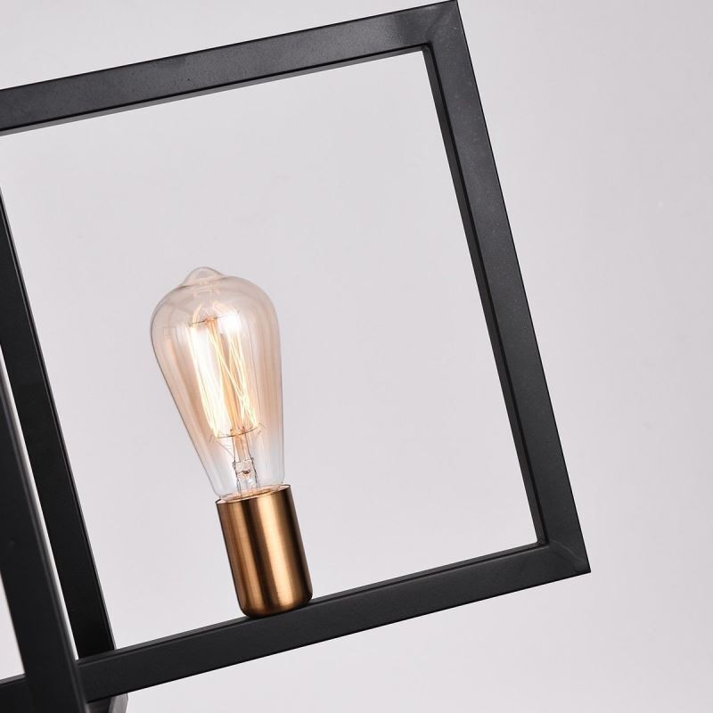 Lámpara colgante de 4 luces estilo industrial Lightingway