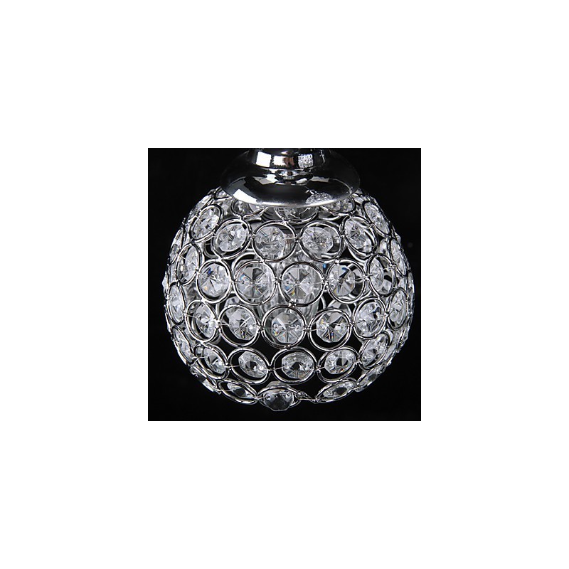 Lámpara de araña de cristal moderna contemporánea de metal