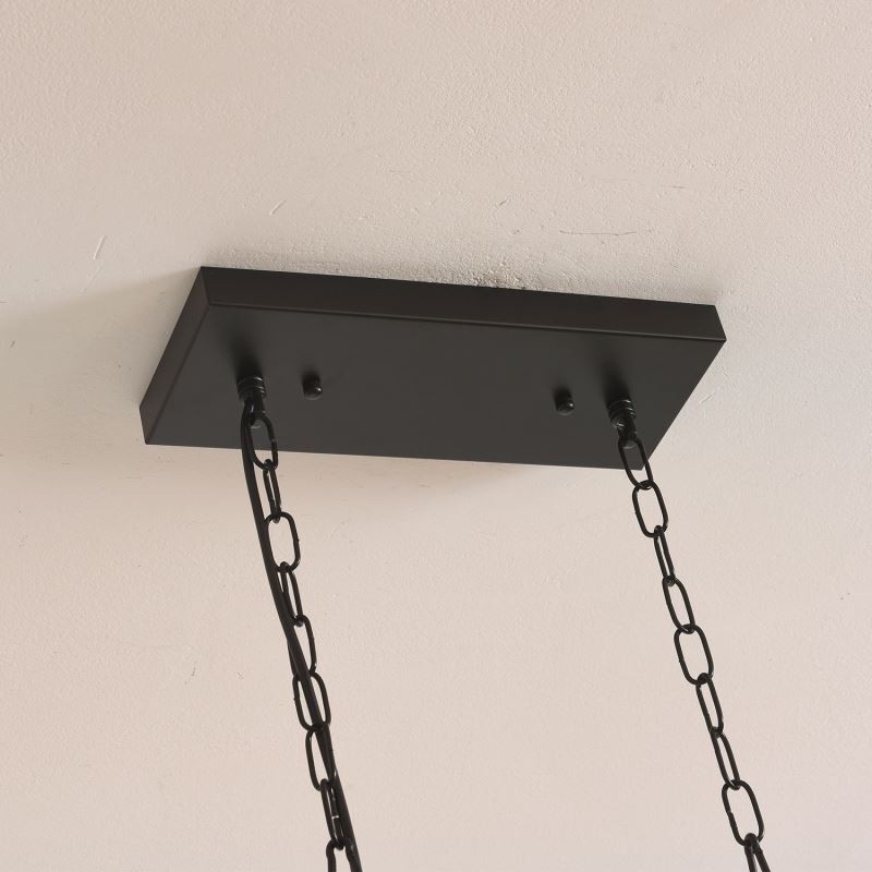 Lámpara colgante estilo granja, isla, 6 luces