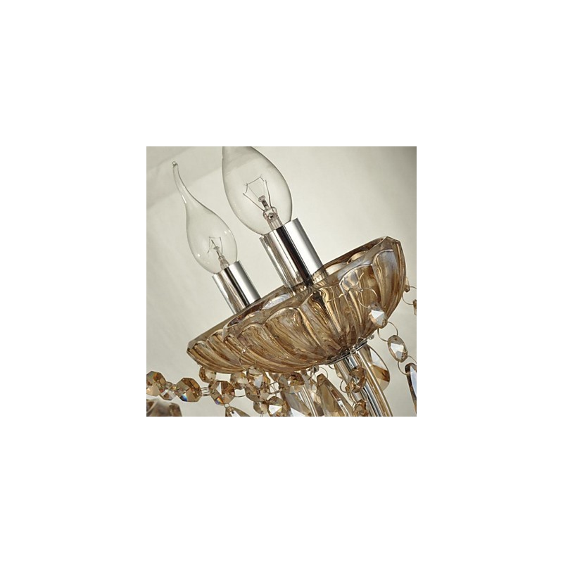 Lámpara de araña de cristal contemporánea moderna