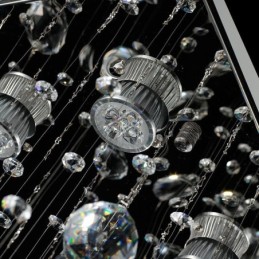 Lámpara de techo empotrada de cristal moderna