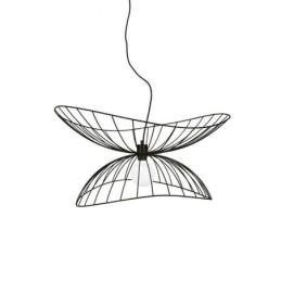 Lámpara colgante moderna con forma de sombrero, decoración minimalista, 1 luz