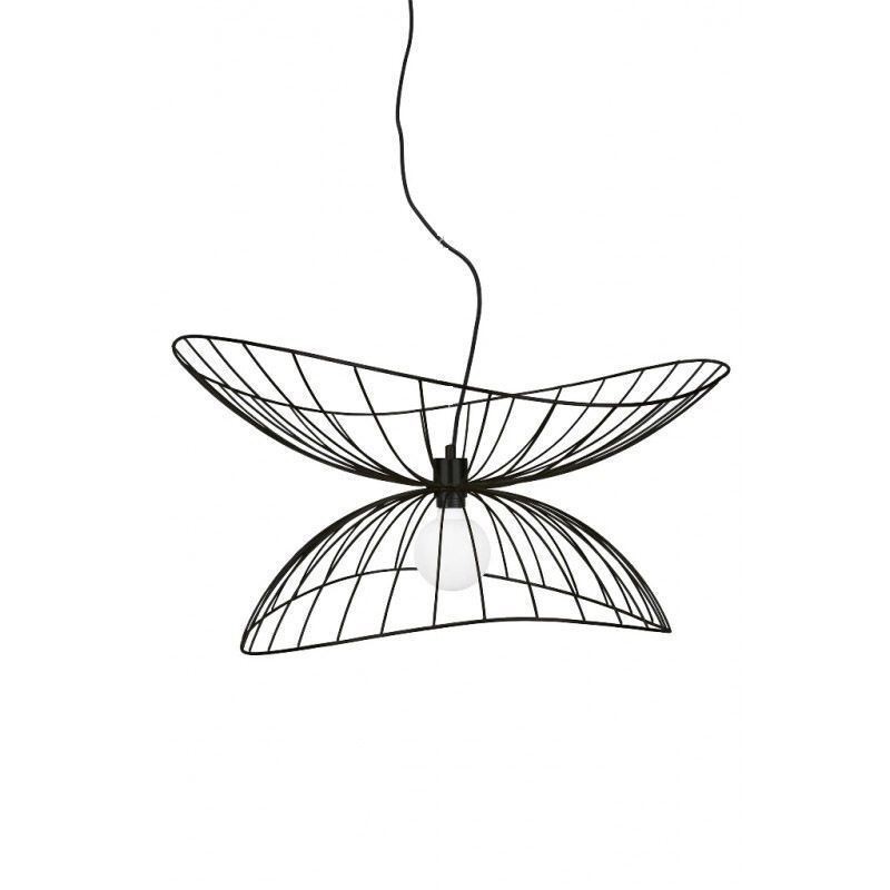 Lámpara colgante moderna con forma de sombrero, decoración minimalista, 1 luz
