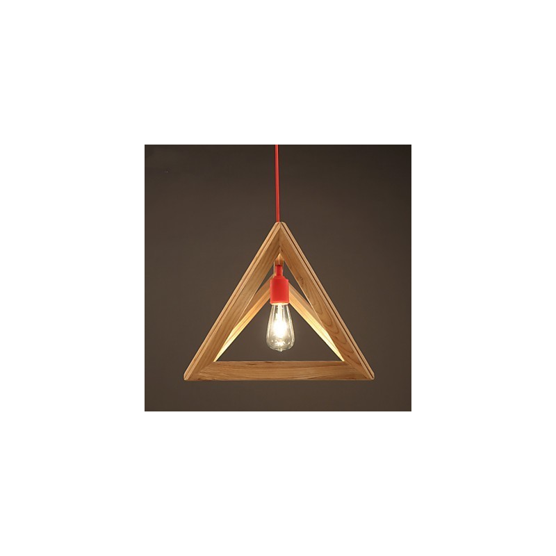 Lámpara de araña de madera nórdica para cafetería, ropa, creativa, retro, decorativa, de roble