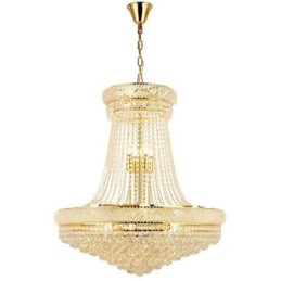Lámpara colgante de cristal moderna, lámpara de techo decorativa dúplex