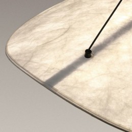 Lámpara de techo colgante de seda decorativa, luz blanca cálida