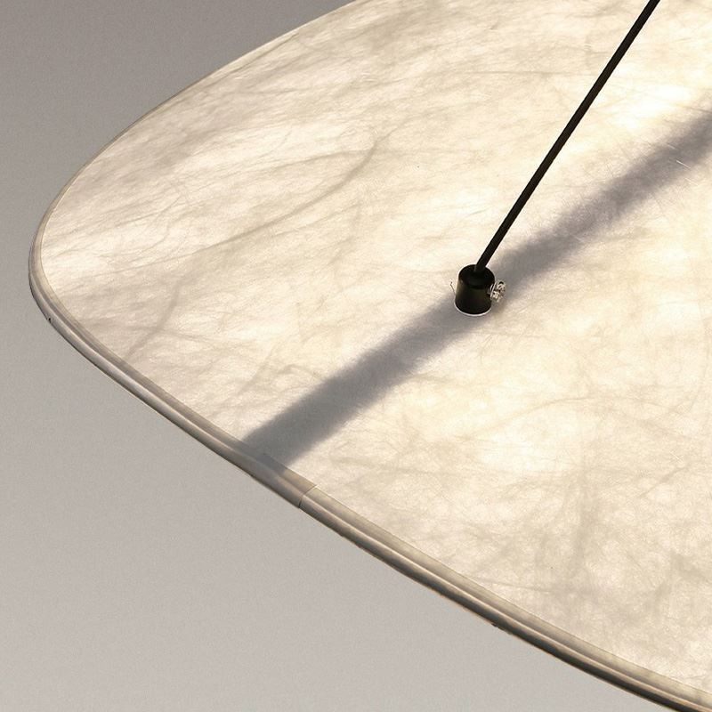Lámpara de techo colgante de seda decorativa, luz blanca cálida