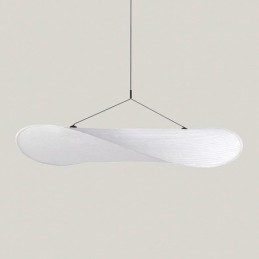 Lámpara de techo colgante de seda decorativa, luz blanca cálida