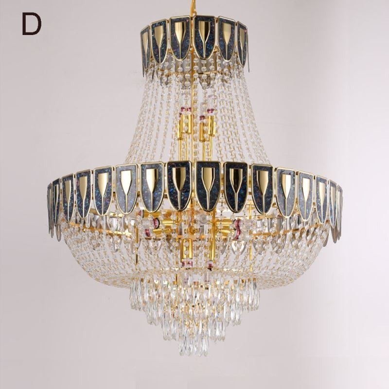 Lámpara colgante de cristal, lámpara de techo decorativa de lujo