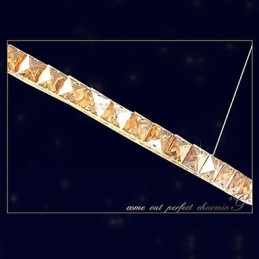 Lámpara colgante de cristal, lámparas de iluminación modernas, cristal ámbar K9, anillo único redondo de 30 cm