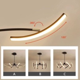 Lámpara colgante Lámpara de techo transformable minimalista