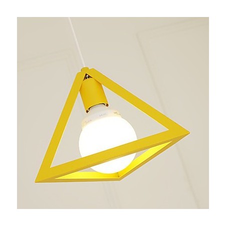 Lámpara de araña de metal con pintura estilo mini linterna