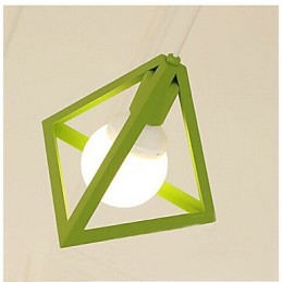 Lámpara de araña de metal con pintura estilo mini linterna