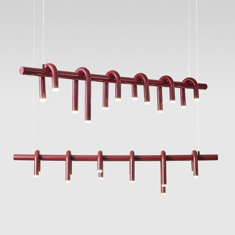 Lámpara colgante decorativa en forma de U