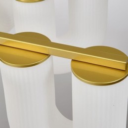 Lámpara colgante estilo crema francesa en forma de U