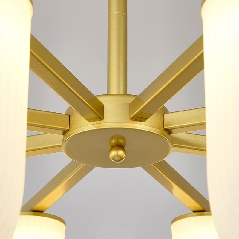 Lámpara colgante estilo crema francesa en forma de U