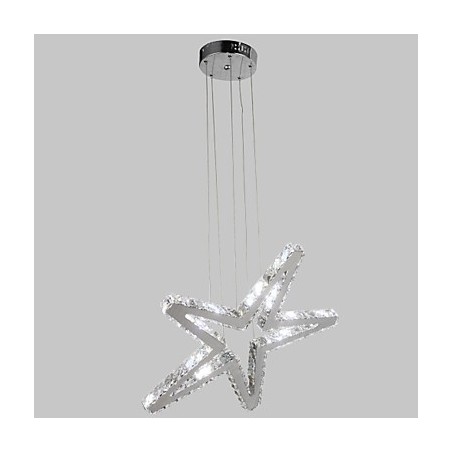 Lámpara de araña clásica tradicional de metal cromado