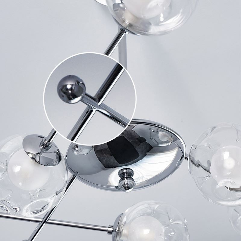 Lámpara colgante de cristal estilo europeo con forma de frijoles mágicos simples.