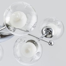 Lámpara colgante de cristal estilo europeo con forma de frijoles mágicos simples.
