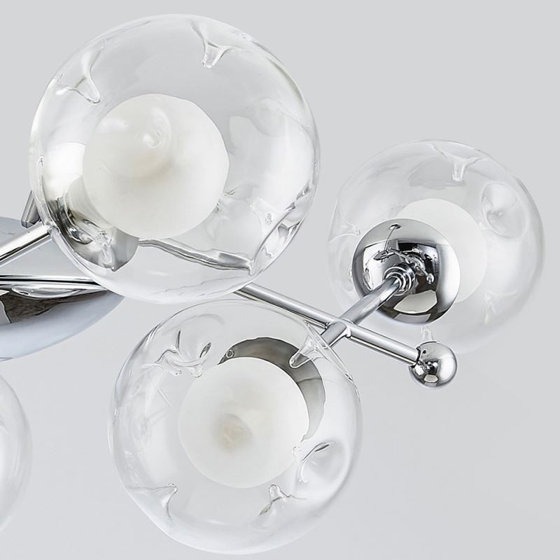 Lámpara colgante de cristal estilo europeo con forma de frijoles mágicos simples.
