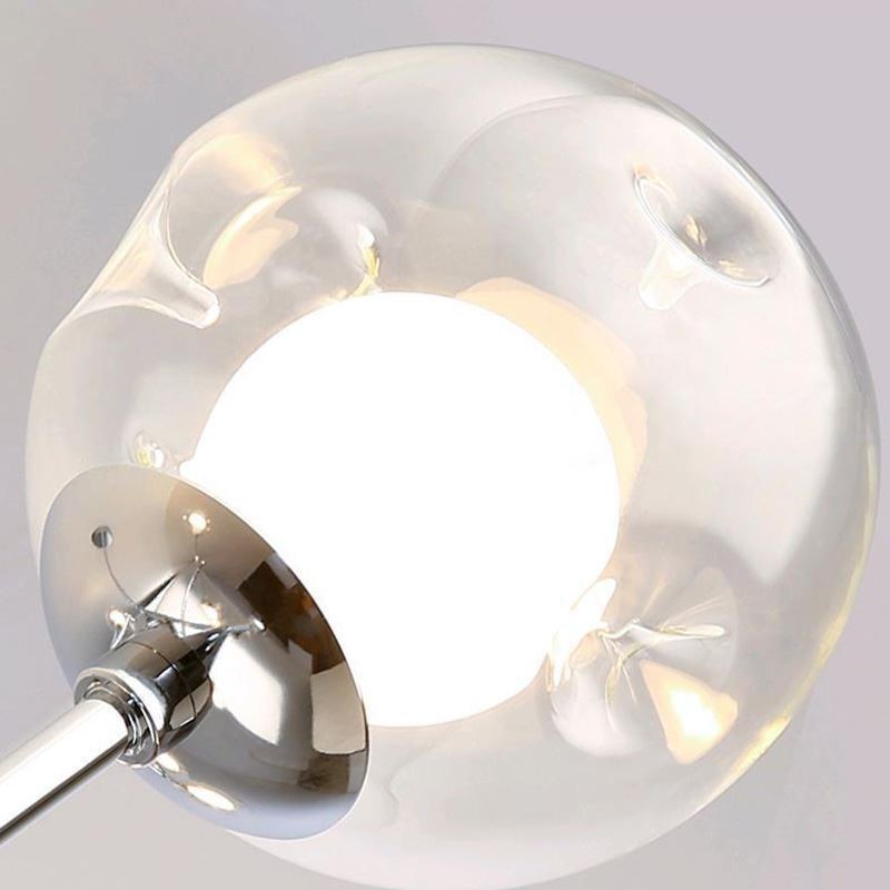Lámpara colgante de cristal estilo europeo Magic Bean, 4 luces