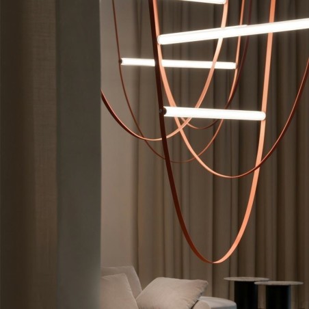 Lámpara colgante europea estilo Wabi Sabi con cinturón decorativo Lámpara colgante europea estilo Wabi Sabi con cinturón decorativo
