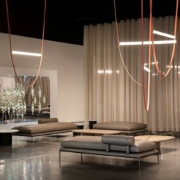 Lámpara colgante europea estilo Wabi Sabi con cinturón decorativo