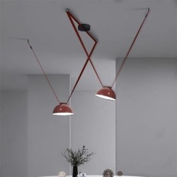 Lámpara colgante con forma de cinturón, estilo europeo simple Wabi Sabi, lámpara de techo con forma de cinturón