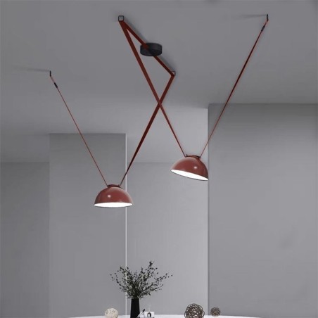Lámpara colgante con forma de cinturón, estilo europeo simple Wabi Sabi, lámpara de techo con forma de cinturón Lámpara colgante con forma de cinturón, estilo europeo simple Wabi Sabi, lámpara de techo con forma de cinturón