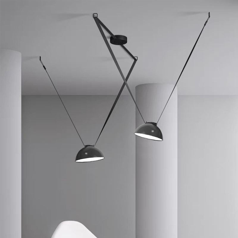 Lámpara colgante con forma de cinturón, estilo europeo simple Wabi Sabi, lámpara de techo con forma de cinturón