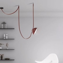 Lámpara colgante con forma de cinturón, estilo europeo simple Wabi Sabi, lámpara de techo con forma de cinturón