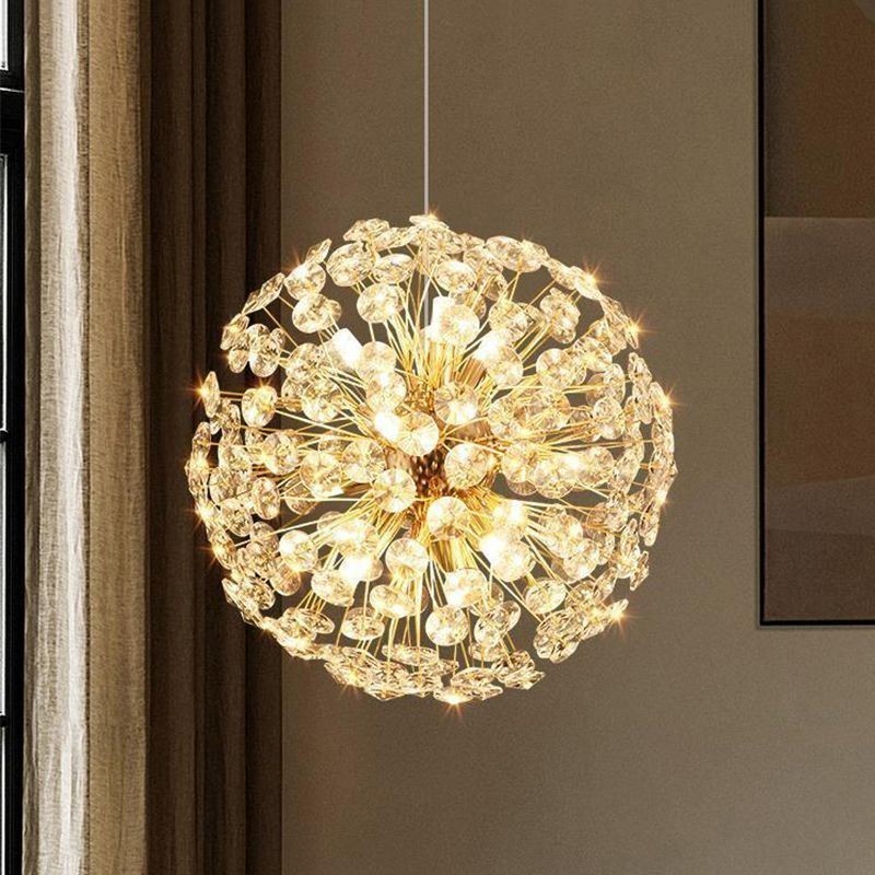 Lámpara de techo moderna minimalista de hierro galvanizado con forma de flor de sol