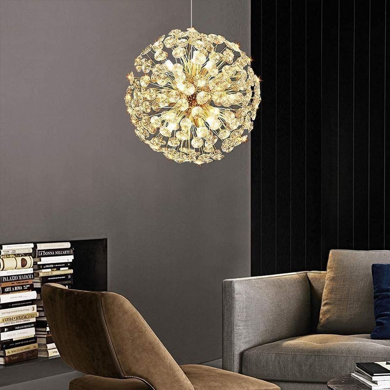 Lámpara de techo moderna minimalista de hierro galvanizado con forma de flor de sol