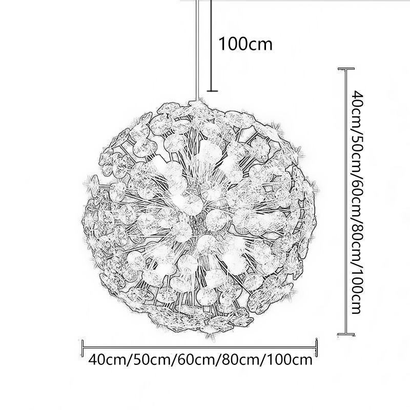 Lámpara de techo moderna minimalista de hierro galvanizado con forma de flor de sol