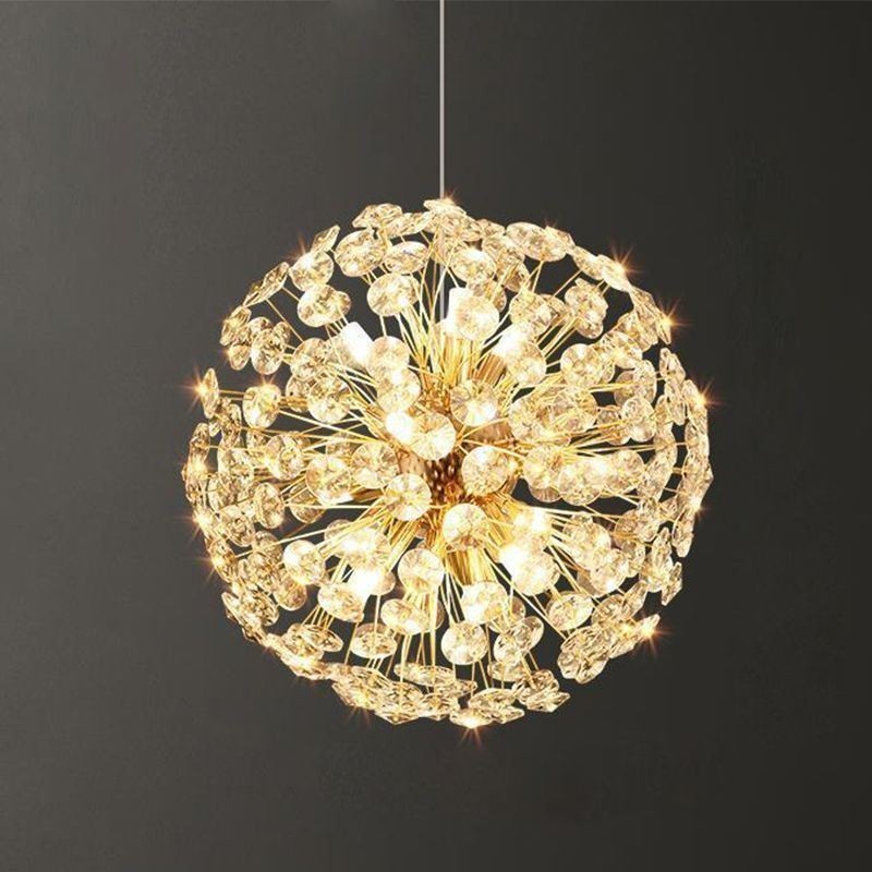 Lámpara de techo moderna minimalista de hierro galvanizado con forma de flor de sol