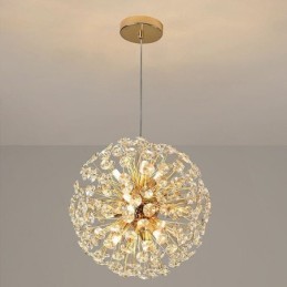 Lámpara de techo moderna minimalista de hierro galvanizado con forma de flor de sol