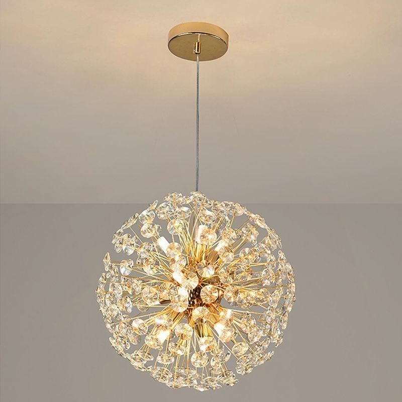 Lámpara de techo moderna minimalista de hierro galvanizado con forma de flor de sol